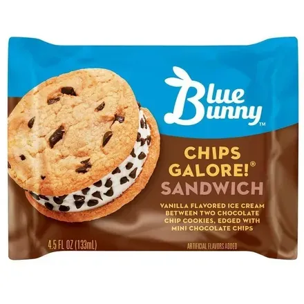 Blue Bunny Chips Galore! Cookie Sandwich — ice cream sandwich served from the Schaumburg Ice Cream Truck