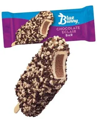 Blue Bunny Chocolate Éclair Bar — ice cream bar served from the Schaumburg Ice Cream Truck