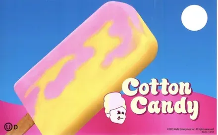 Blue Bunny Cotton Candy Bar — ice cream bar served from the Schaumburg Ice Cream Truck