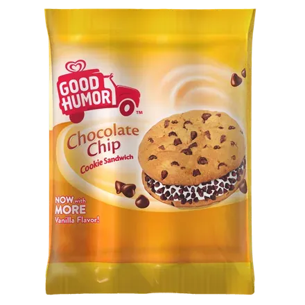 Good Humor Chocolate Chip Cookie Sandwich — ice cream sandwich served from the Schaumburg Ice Cream Truck