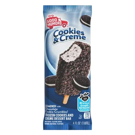 Good Humor Cookies & Cream Bar — ice cream bar served from the Schaumburg Ice Cream Truck