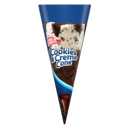 Good Humor Cookies & Cream Cone — ice cream cone served from the Schaumburg Ice Cream Truck