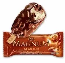 Magnum Magnum Almond — ice cream bar served from the Schaumburg Ice Cream Truck