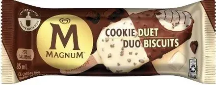 Magnum Magnum Cookie Duet — ice cream bar served from the Schaumburg Ice Cream Truck