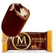 Magnum Magnum Double Caramel — ice cream bar served from the Schaumburg Ice Cream Truck