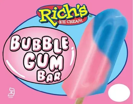 Rich’s Bubble Gum Bar — ice cream bar served from the Schaumburg Ice Cream Truck