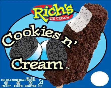 Rich’s Cookies ’N Cream Bar — ice cream bar served from the Schaumburg Ice Cream Truck