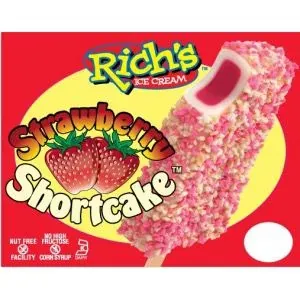Rich’s Strawberry Shortcake Bar — ice cream bar served from the Schaumburg Ice Cream Truck